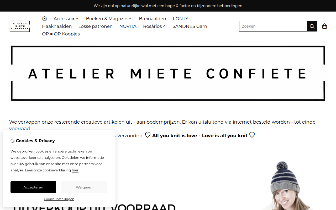 Screenshot van mieteconfiete.be