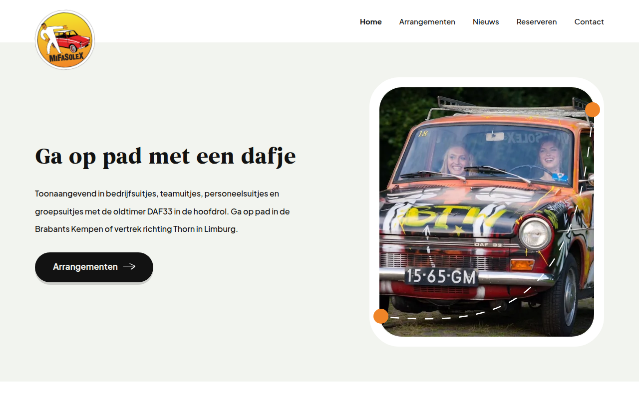 Screenshot van mifasolex.nl