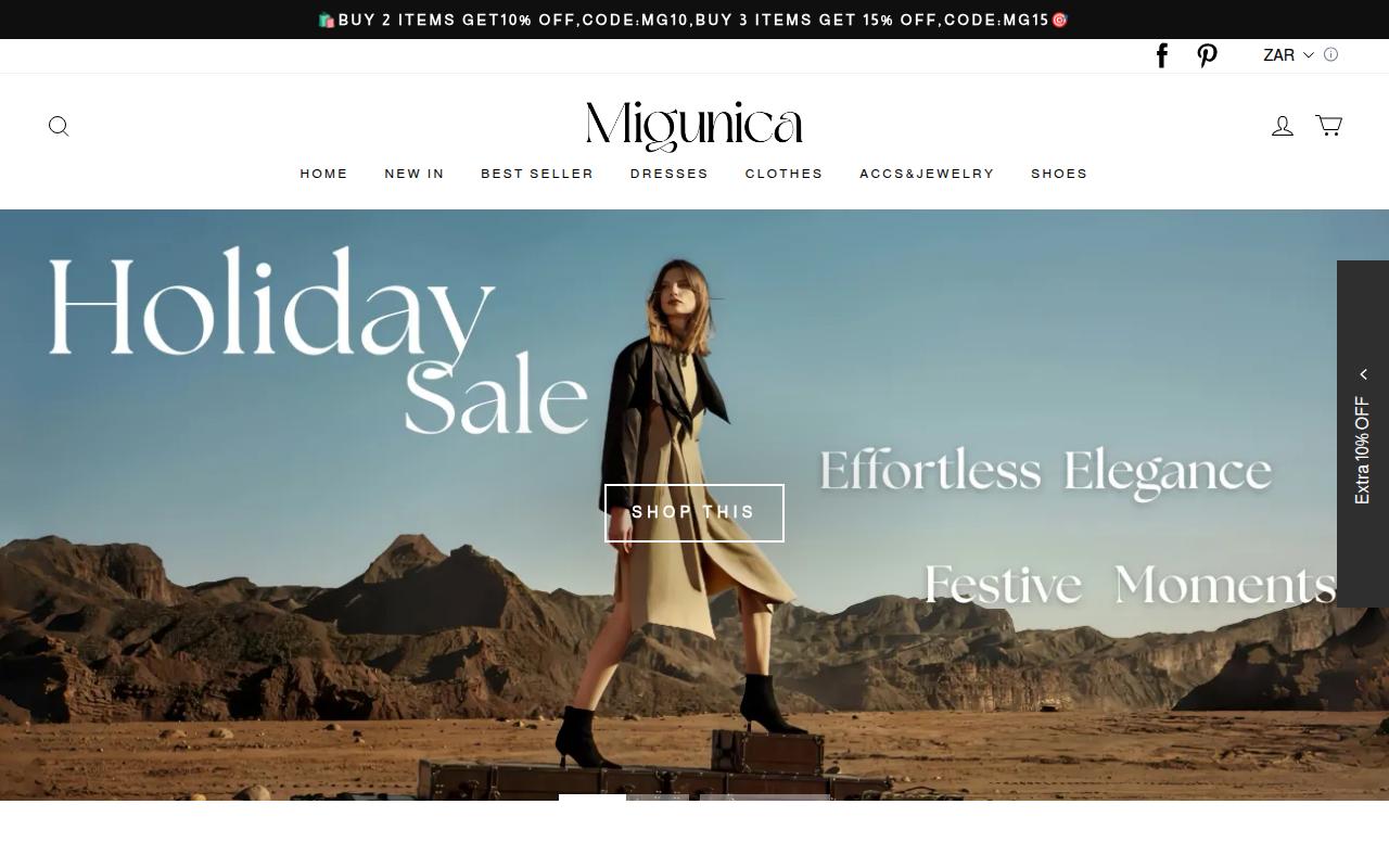 Screenshot van migunica.com