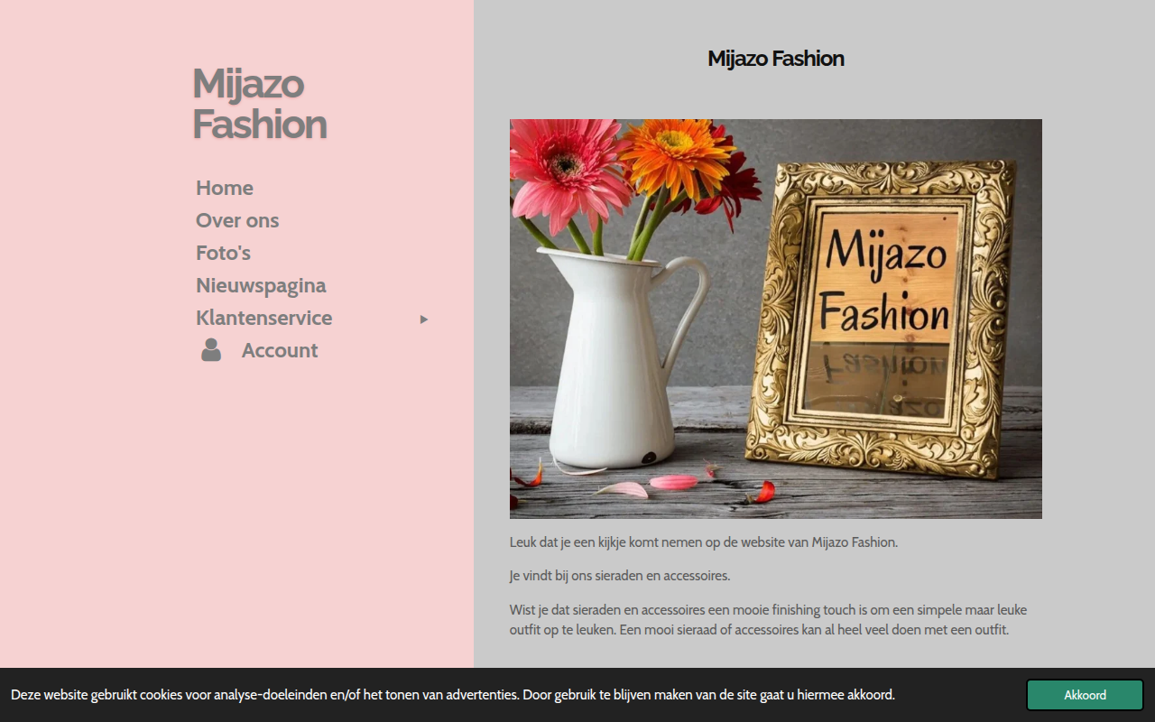 Screenshot van mijazo.nl