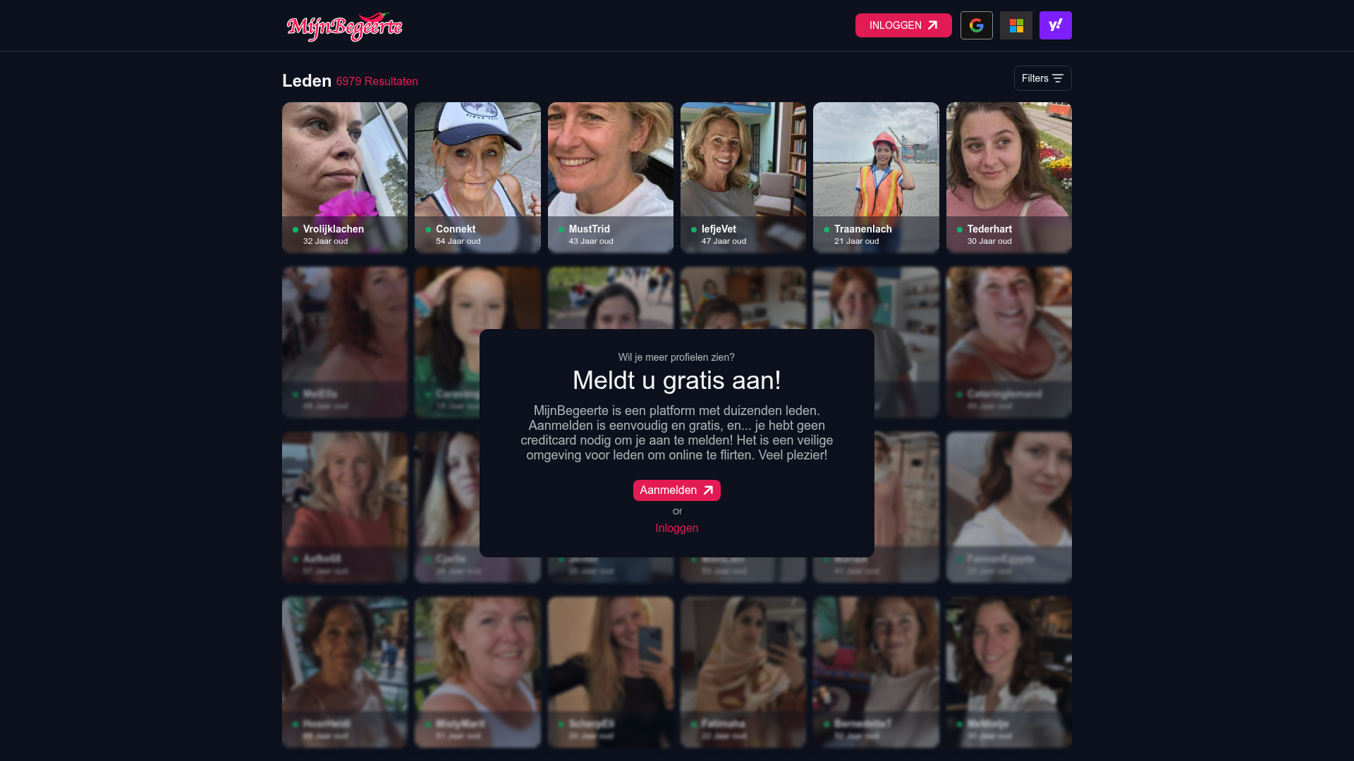 Screenshot van mijnbegeerte.com