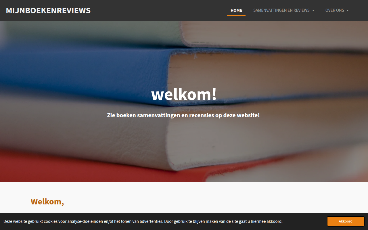 Screenshot van mijnboekenreviews.jouwweb.nl