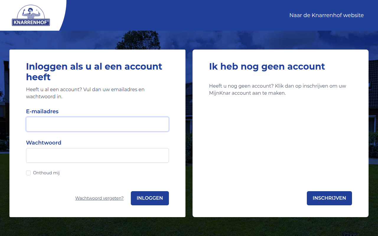 Screenshot van mijnknar.knarrenhof.nl