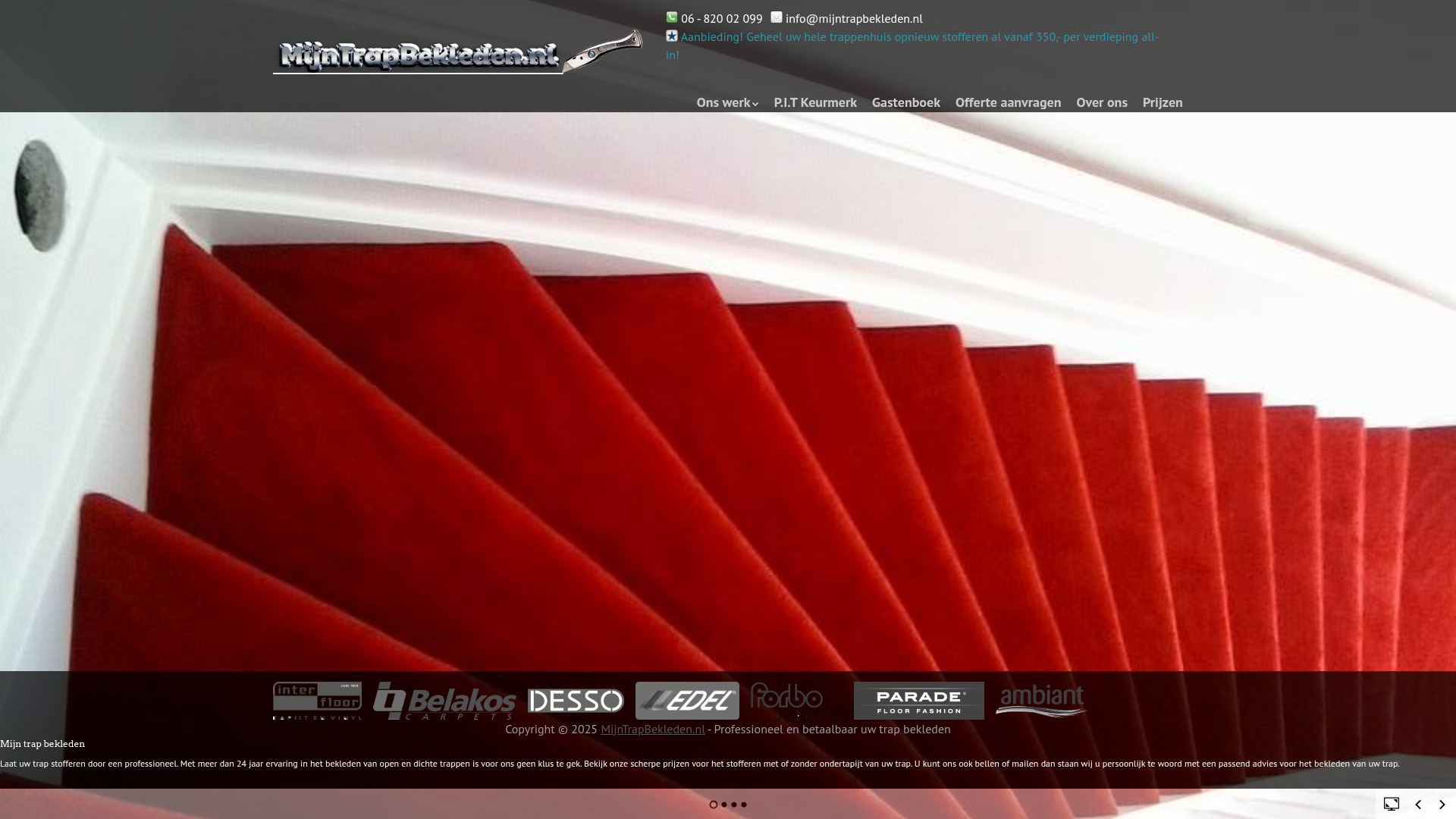 Screenshot van mijntrapbekleden.nl