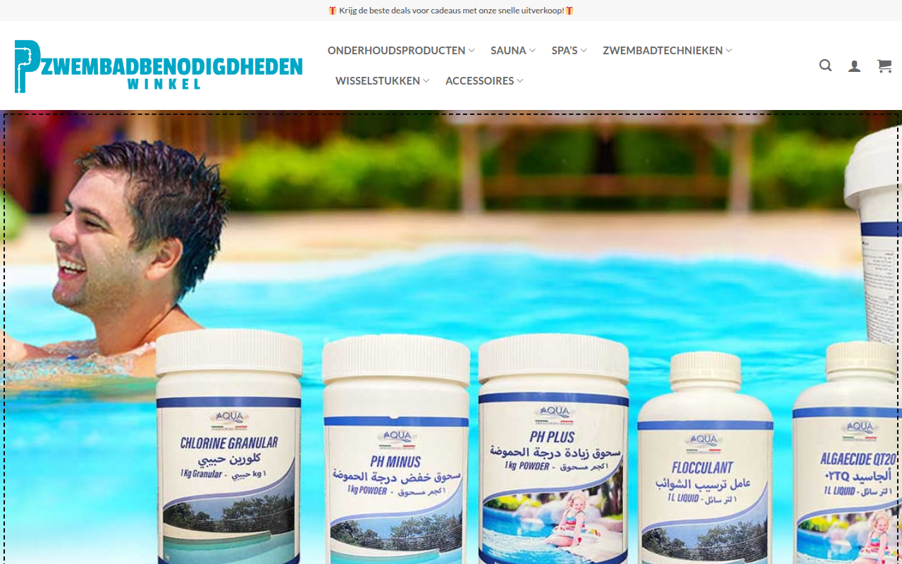 Screenshot van mijnzwembad.com