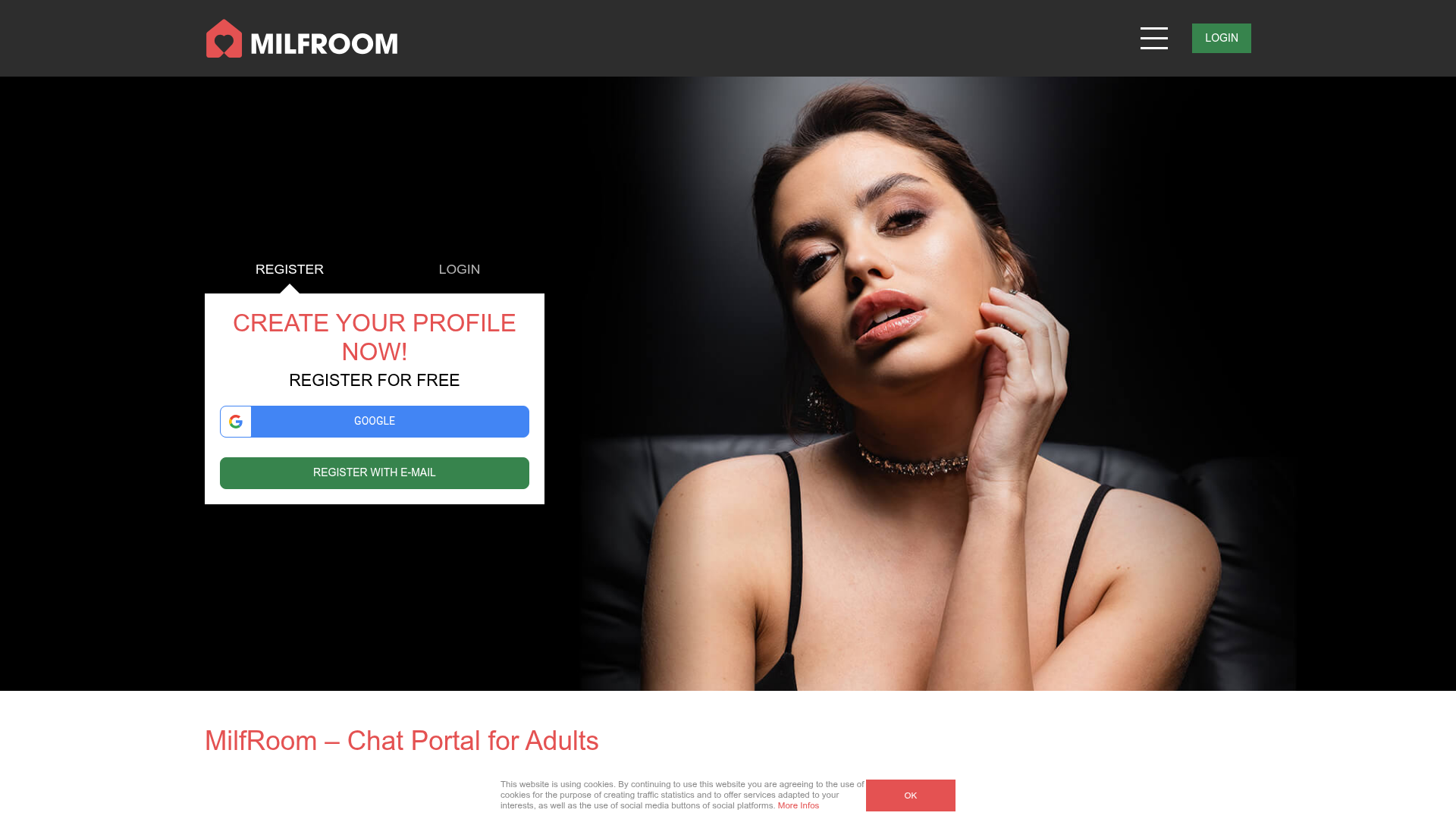 Screenshot van milfroom.com