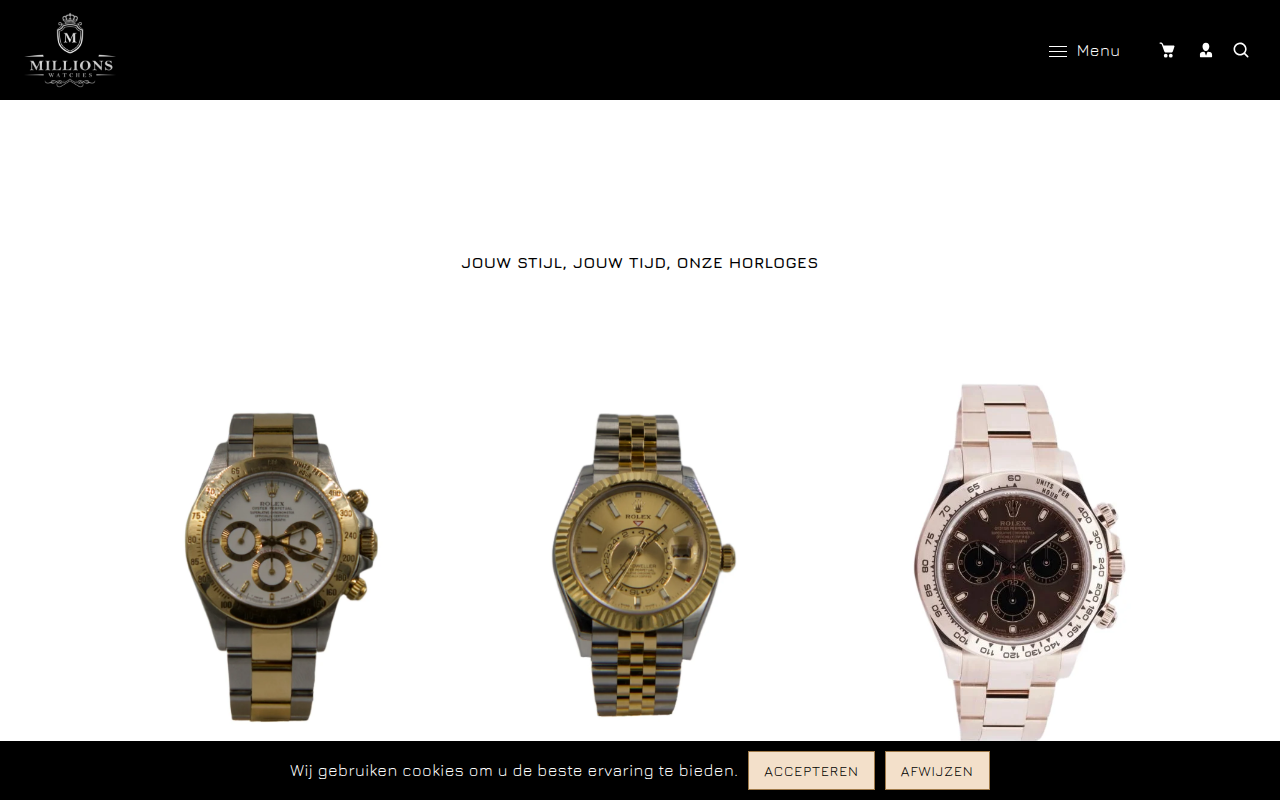 Screenshot van millionswatch.com