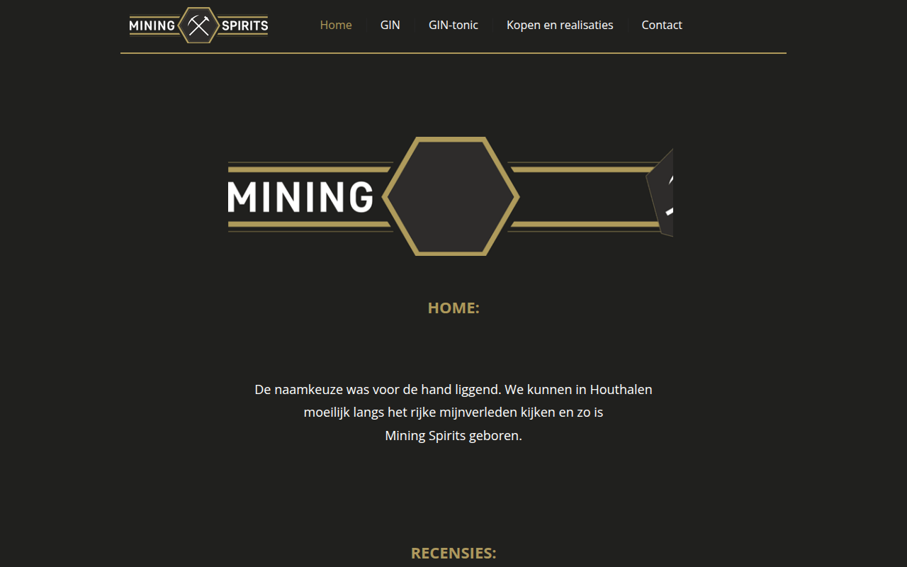 Screenshot van miningspirits.be