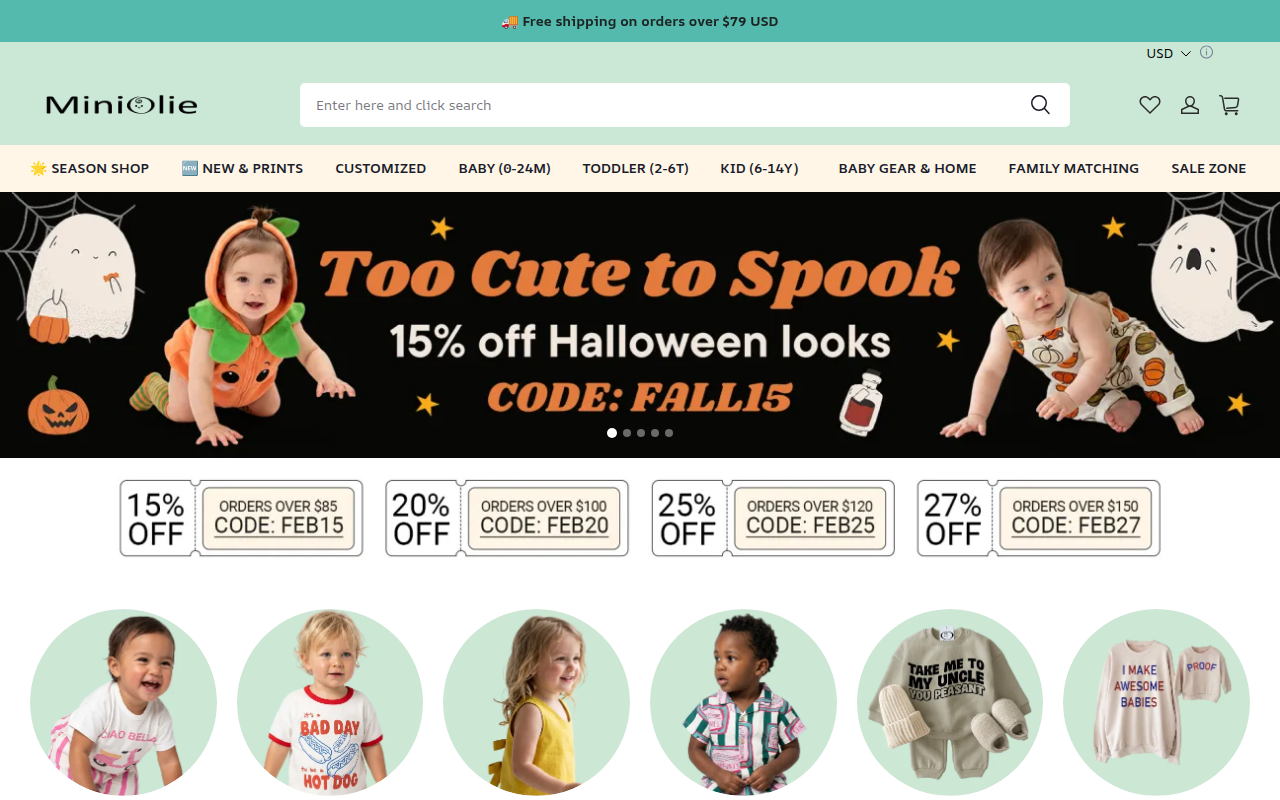 Screenshot van miniolie.com