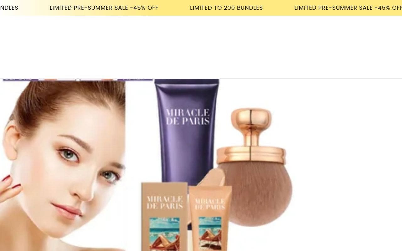 Screenshot van miracledeparis.com