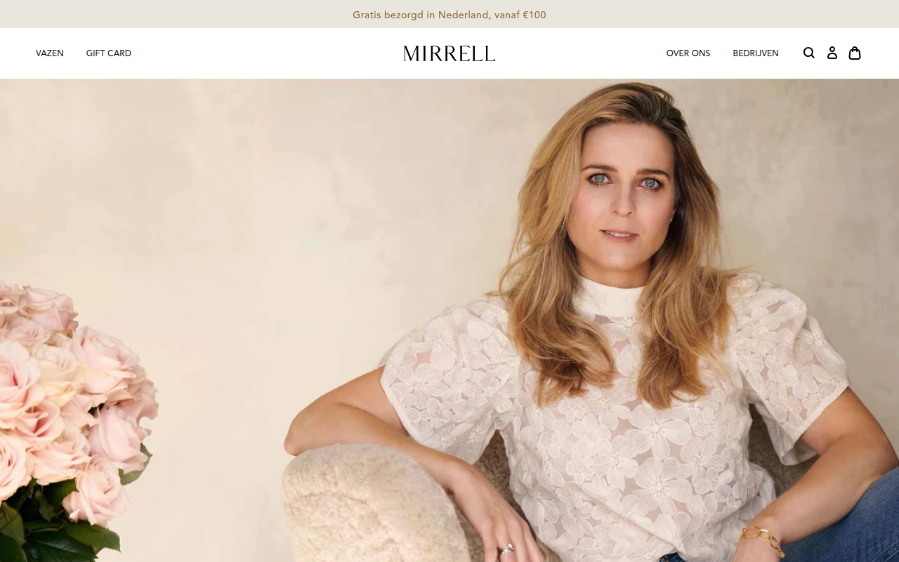 Screenshot van mirrel.nl