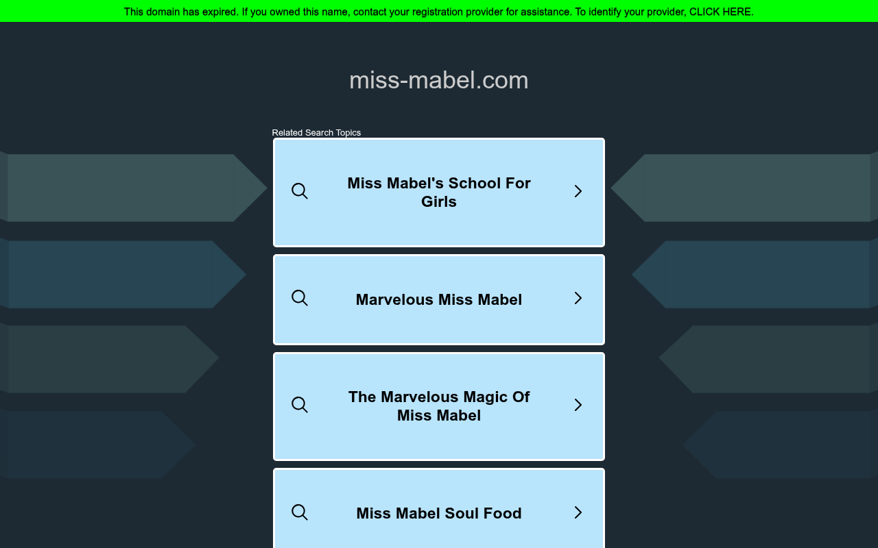 Screenshot van miss-mabel.com