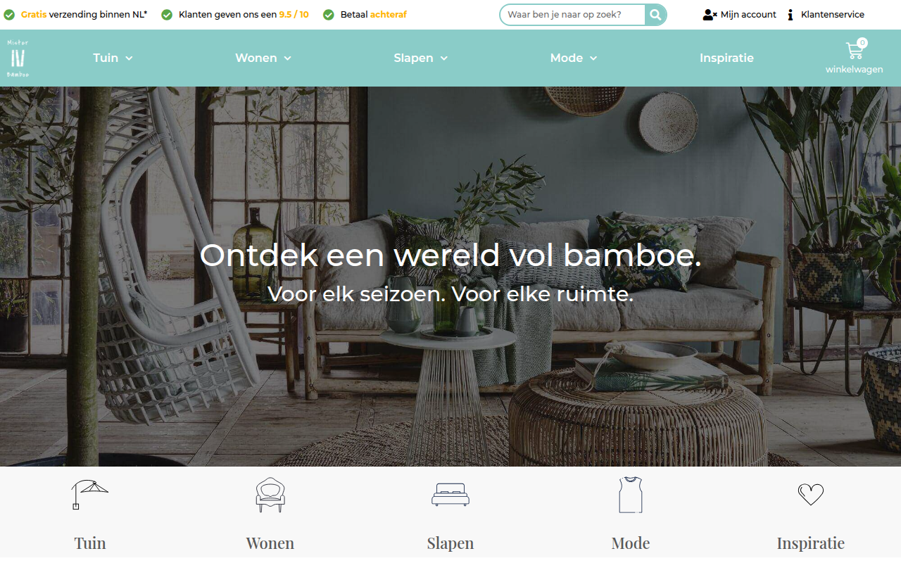 Screenshot van misterbamboe.nl