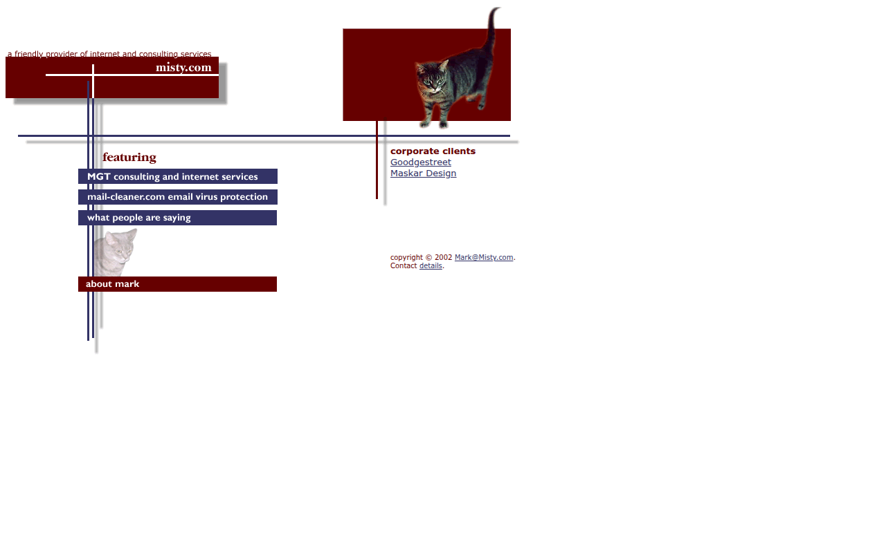 Screenshot van misty.com