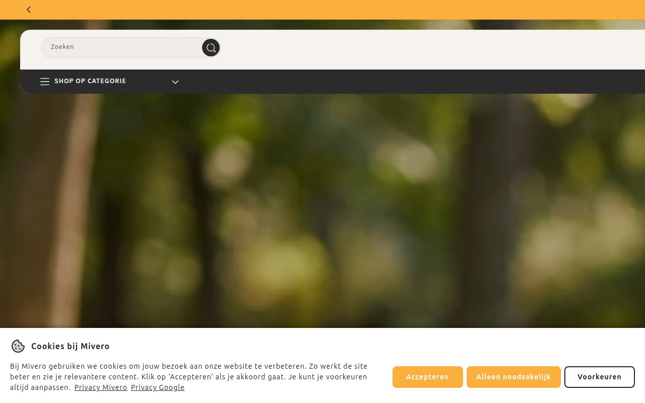 Screenshot van mivero.nl