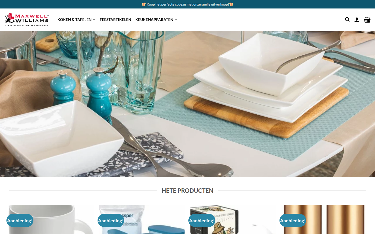 Screenshot van mixersshop.com
