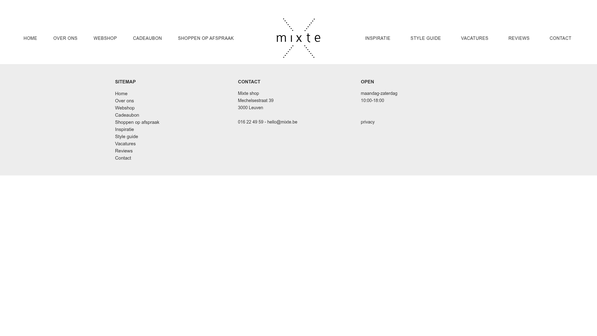 Screenshot van mixte.be