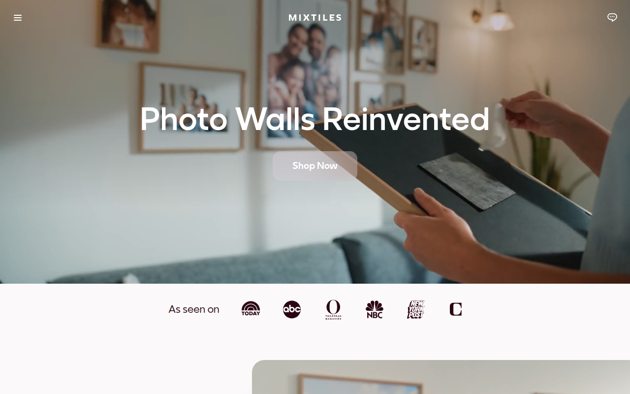 Screenshot van mixtiles.com