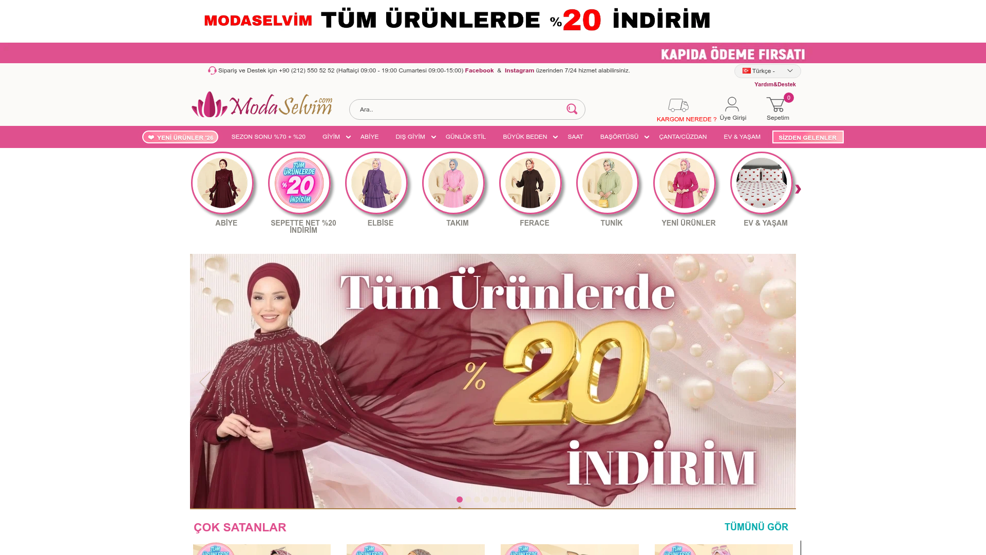 Screenshot van modaselvim.com