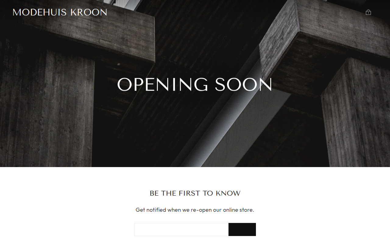 Screenshot van modehuis-kroon.com