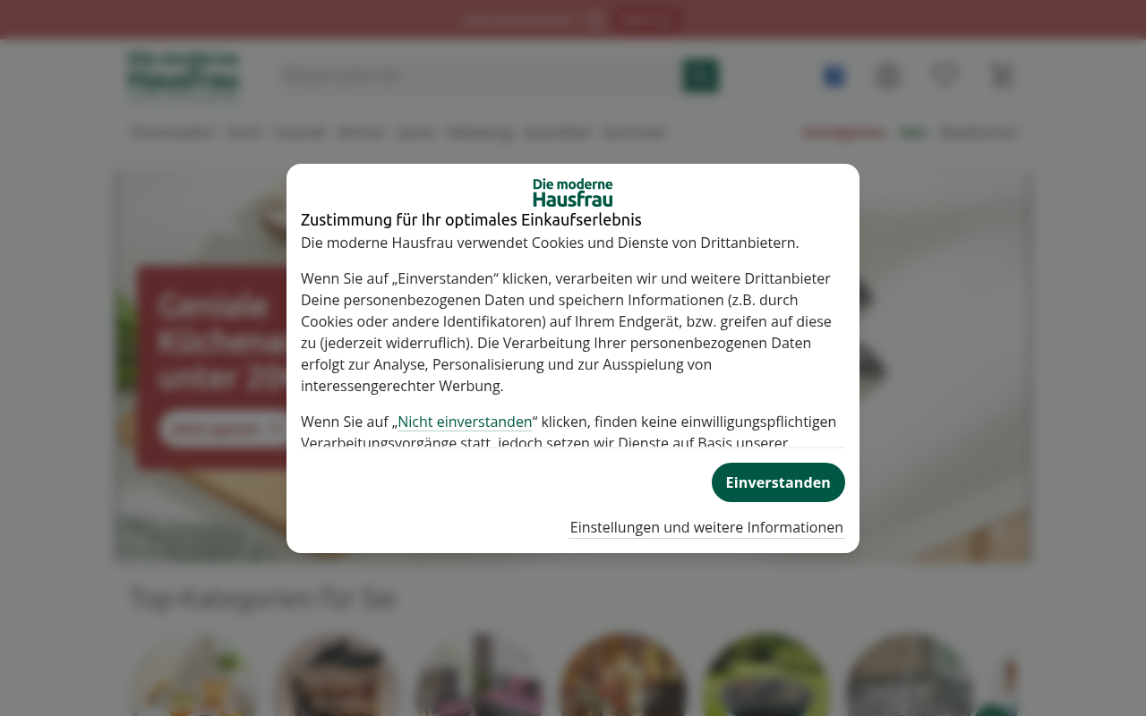 Screenshot van moderne-hausfrau.de