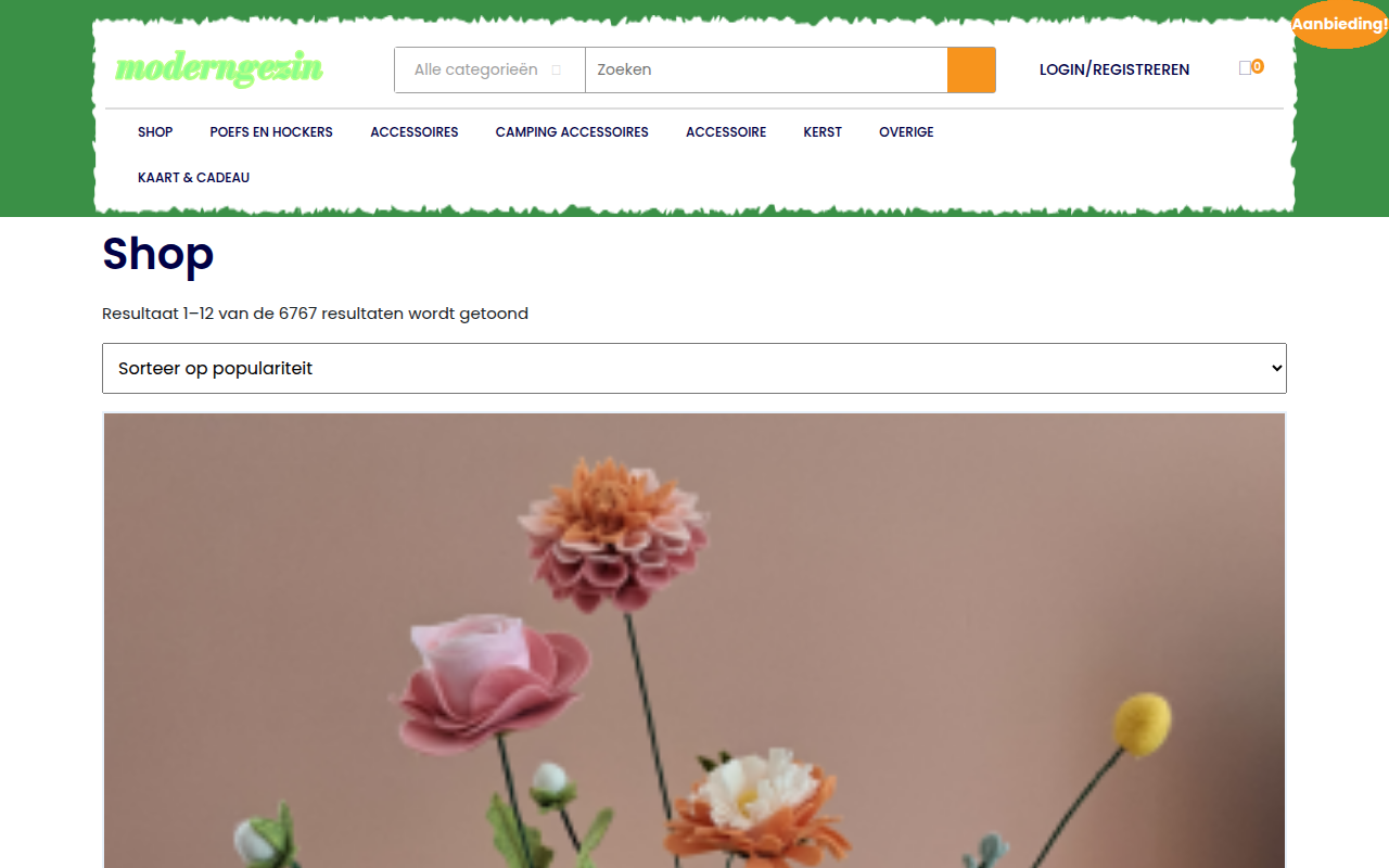 Screenshot van moderngezin.com