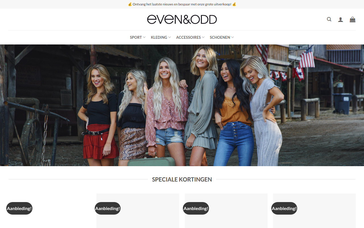 Screenshot van modernkleding.com