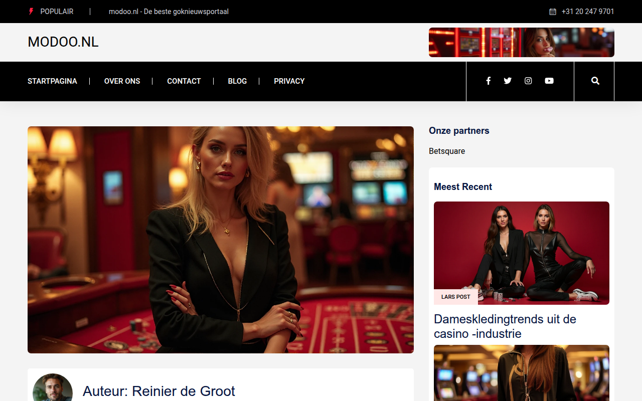 Screenshot van modoo.nl