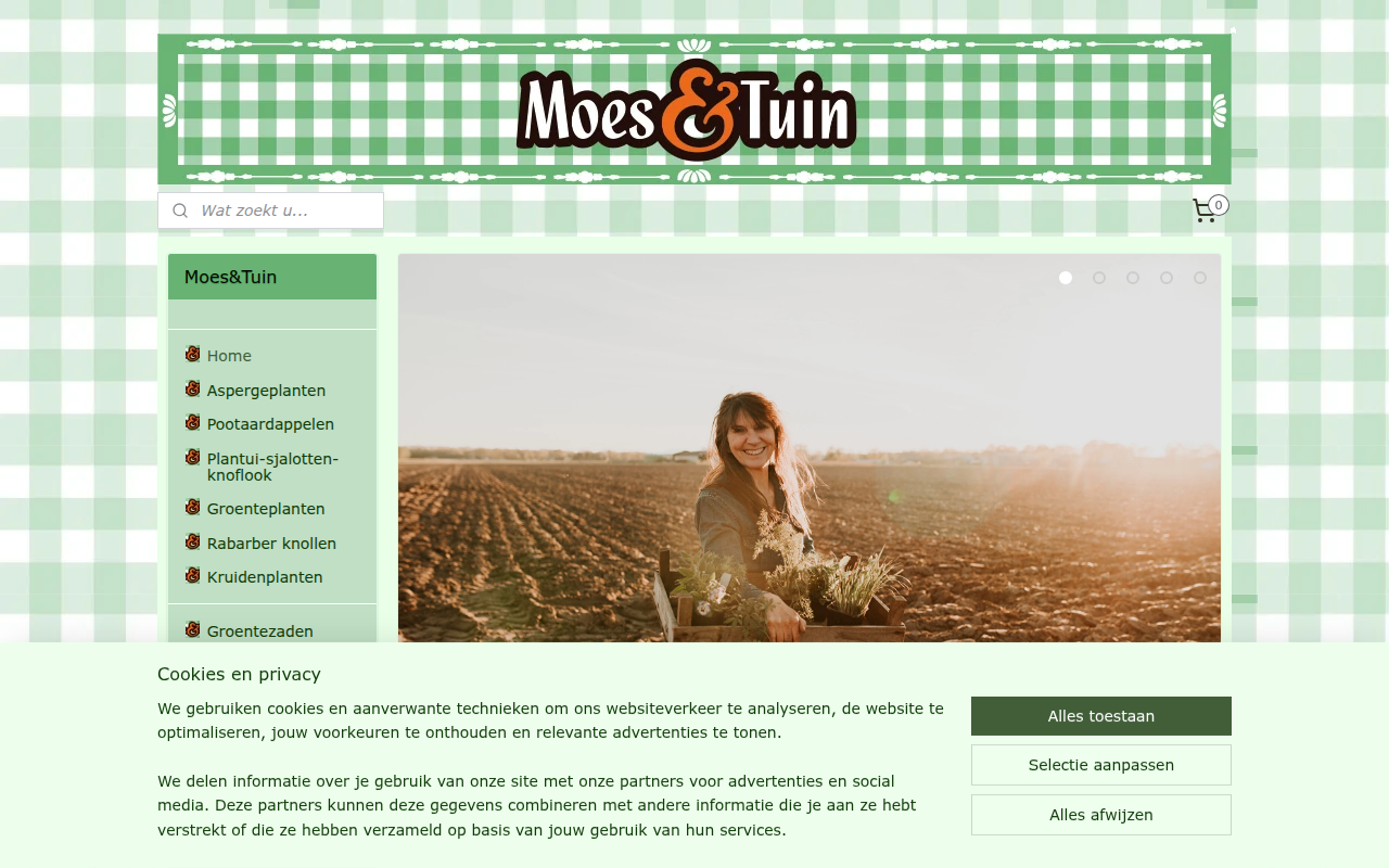 Screenshot van moesentuin.nl