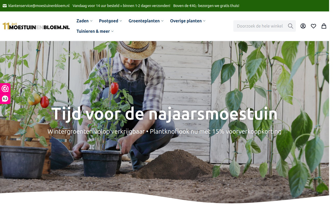 Screenshot van moestuinenbloem.nl