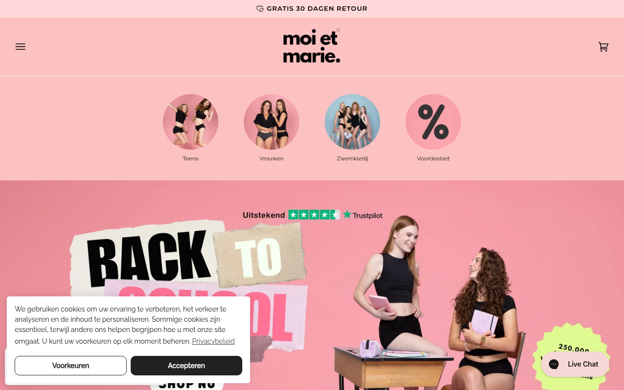 Screenshot van moi-et-marie.com