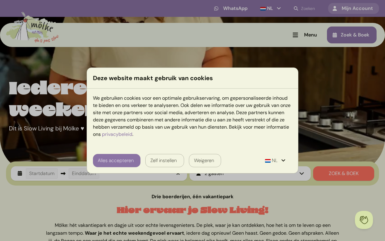 Screenshot van molke.nl