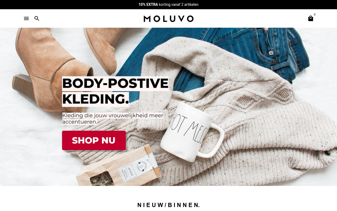 Screenshot van moluvo.com