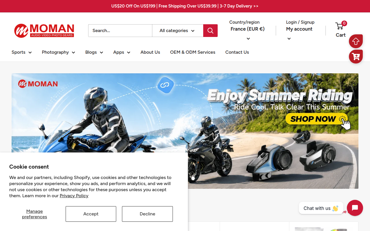 Screenshot van momanx.com