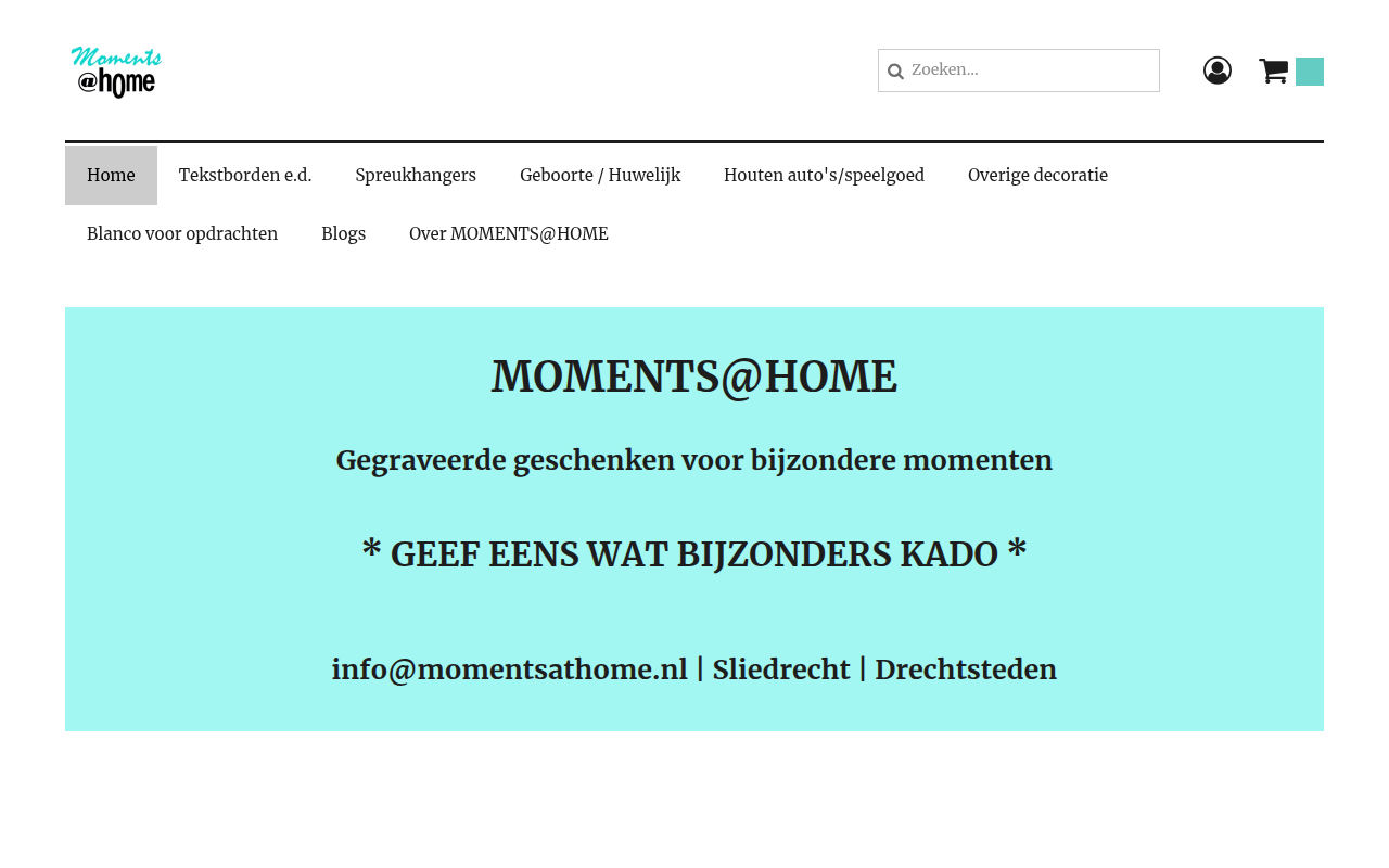 Screenshot van momentsathome.nl
