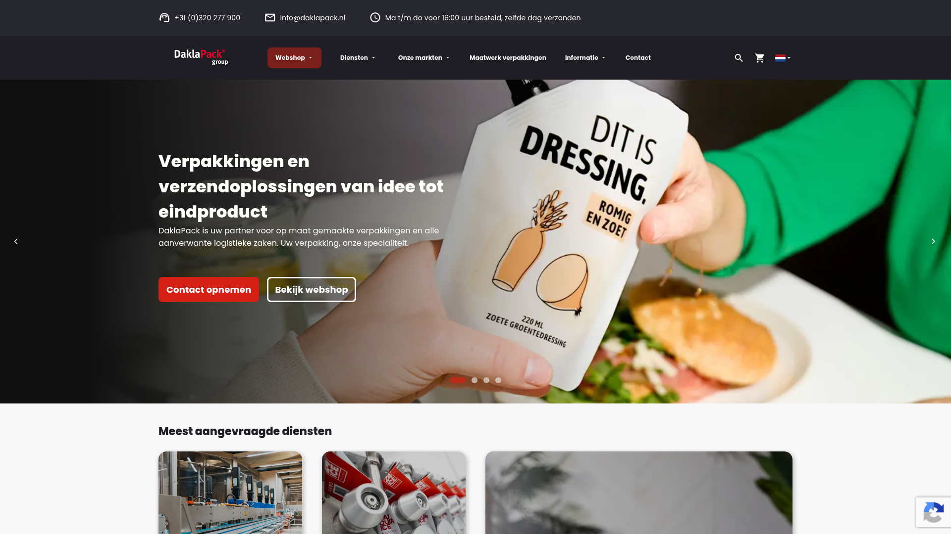 Screenshot van moniss.nl