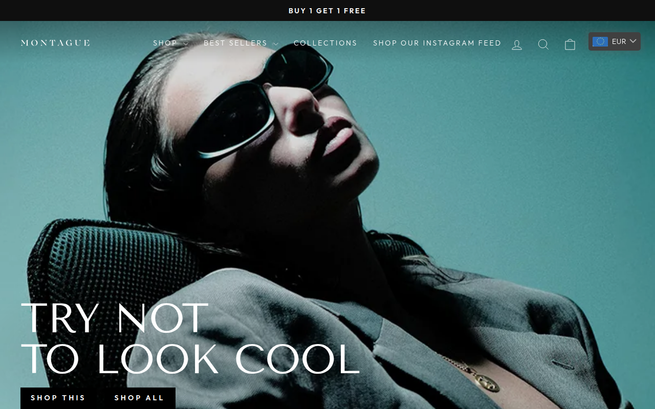 Screenshot van montagueshop.com