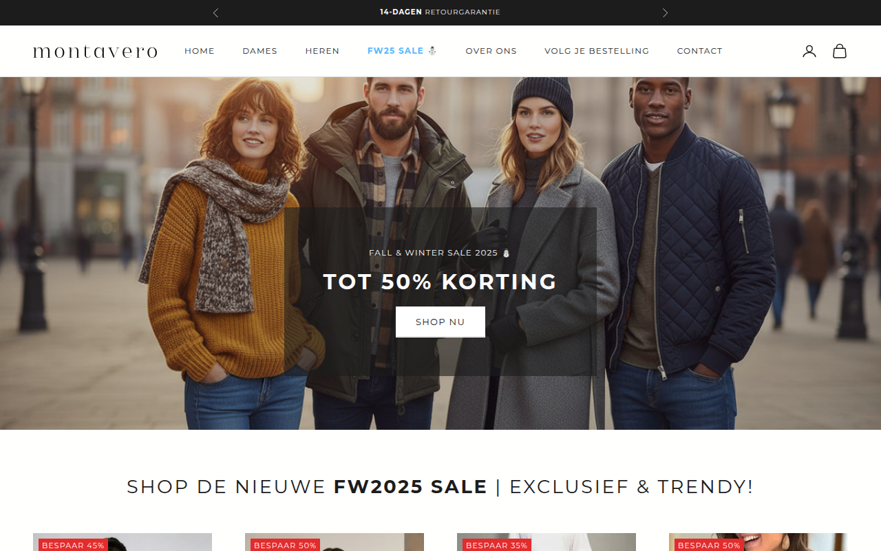 Screenshot van montavero.nl