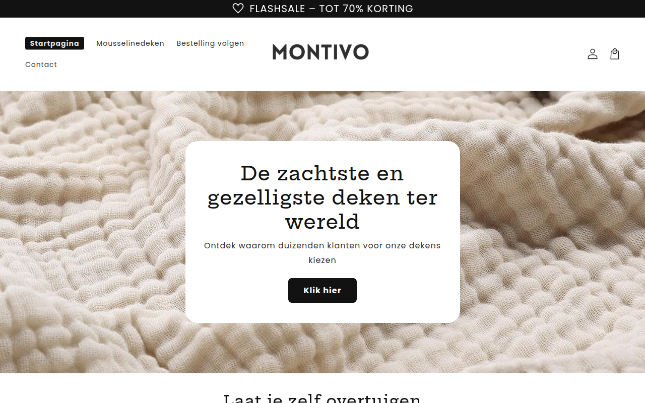 Screenshot van montivo.nl