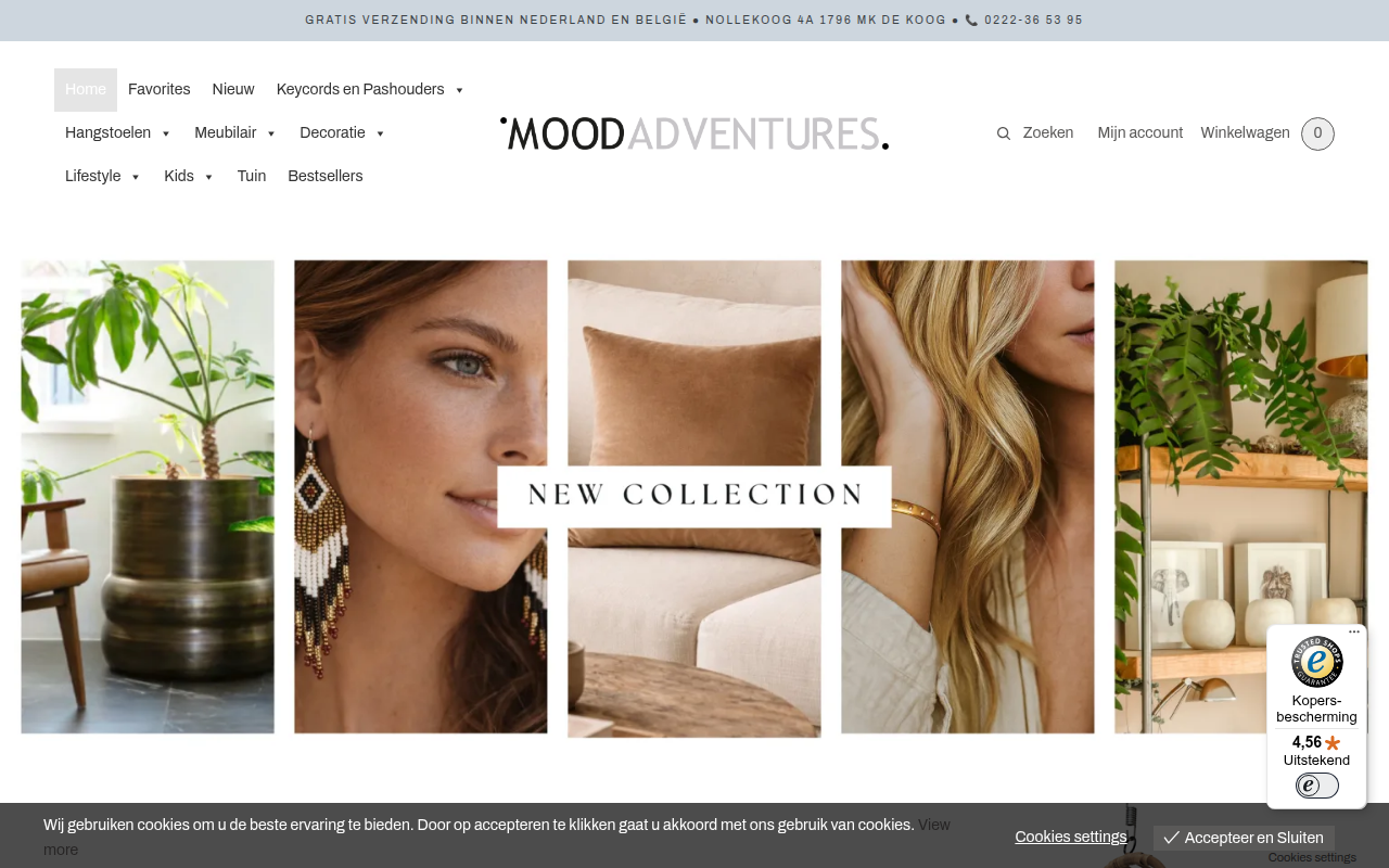 Screenshot van moodadventures.nl