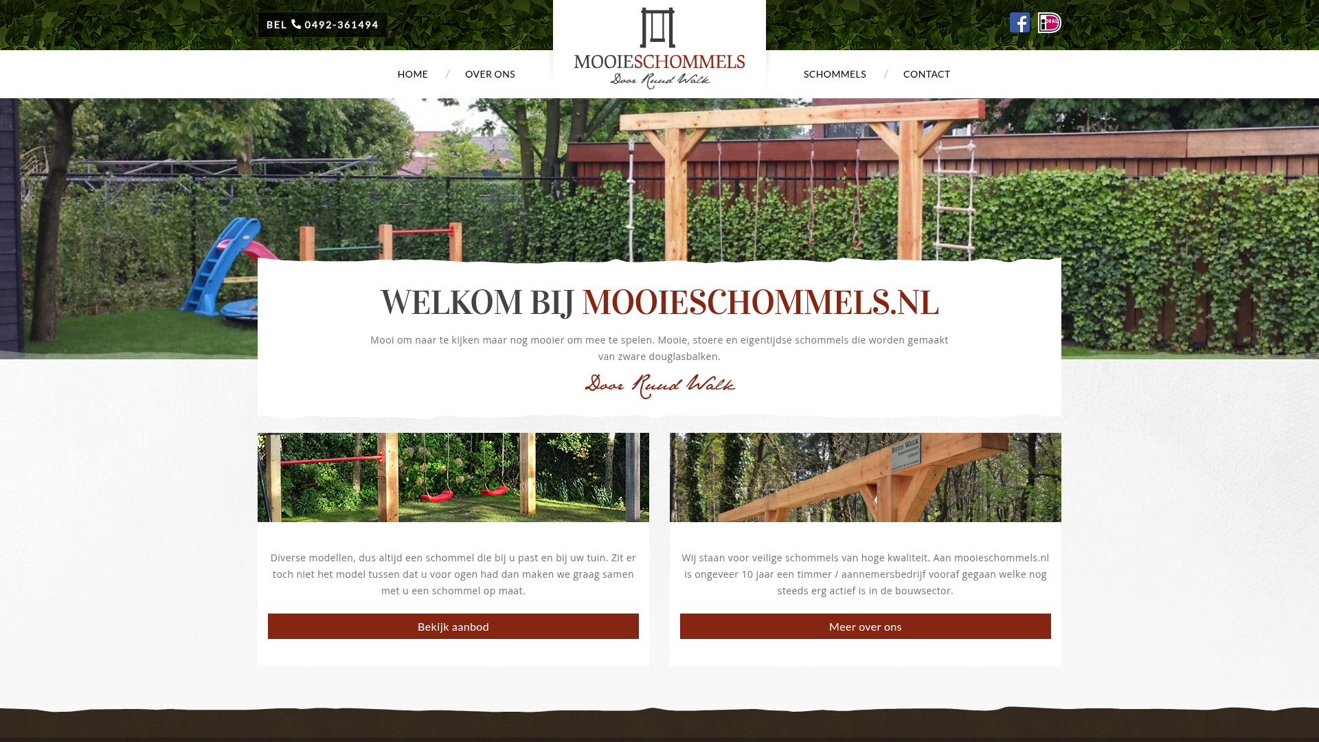 Screenshot van mooieschommels.nl