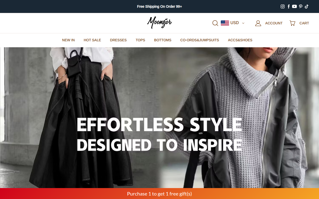 Screenshot van moongor.com