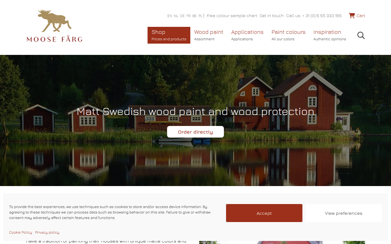 Screenshot van moosefarg.com