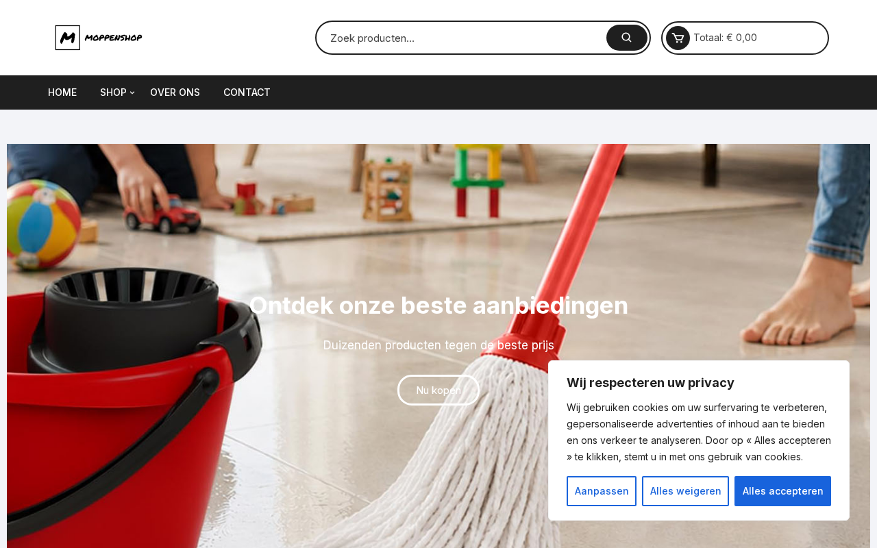 Screenshot van moppenshop.com