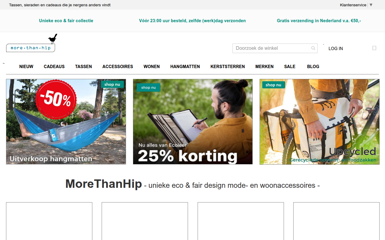 Screenshot van morethanhip.nl