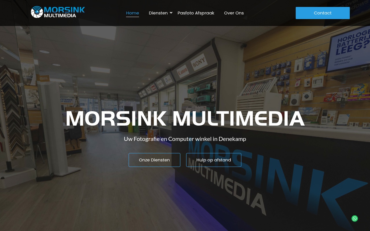 Screenshot van morsinkmultimedia.nl