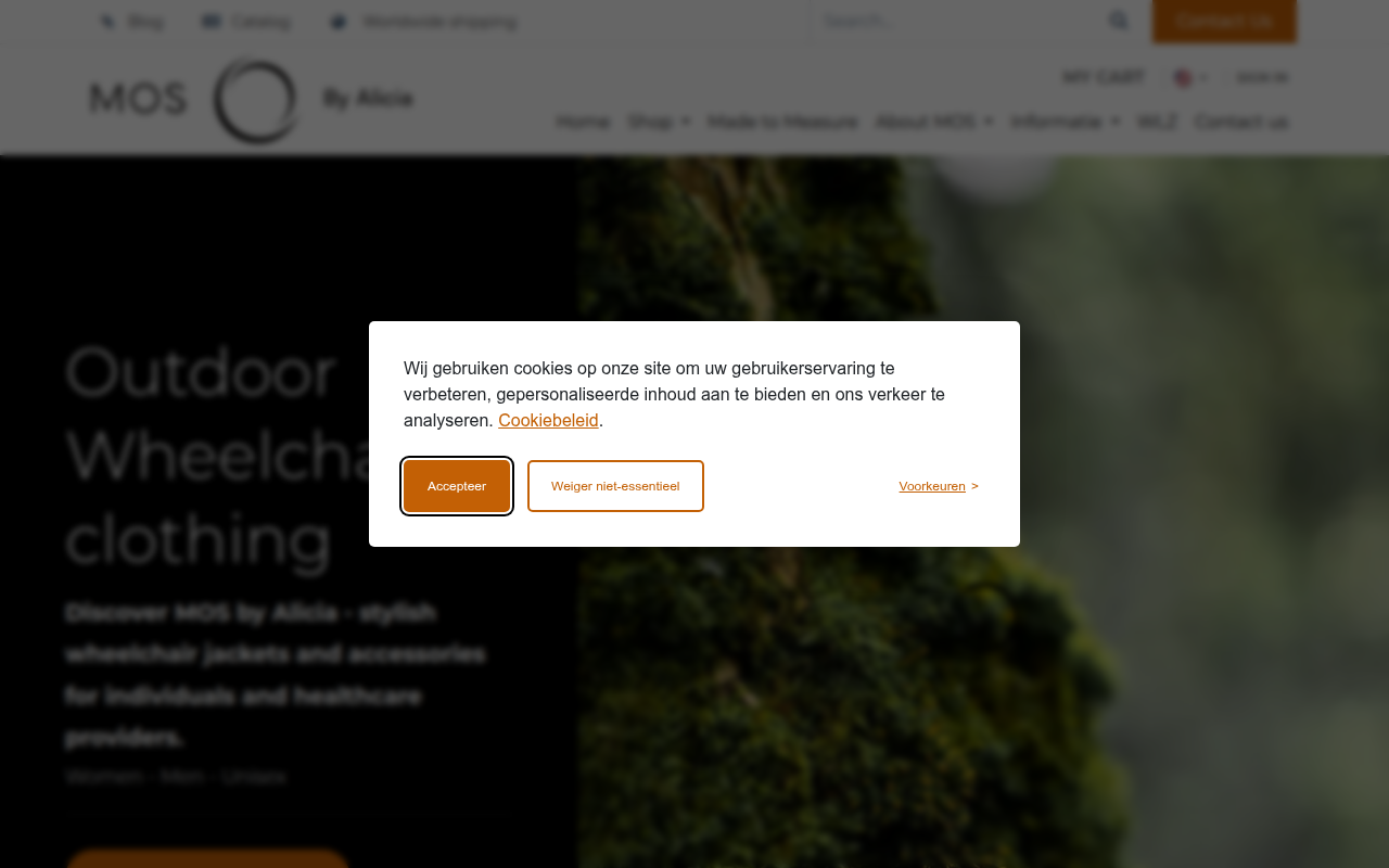 Screenshot van mosbyalicia.com