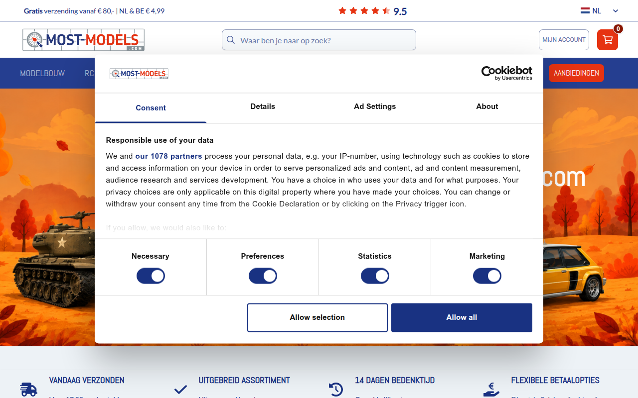 Screenshot van most-models.com