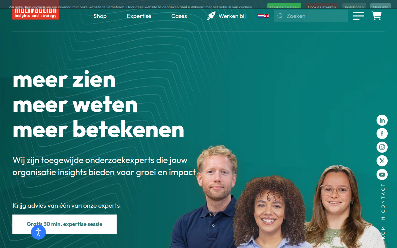 Screenshot van motivaction.nl