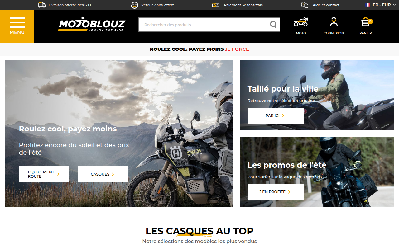 Screenshot van motoblouz.com